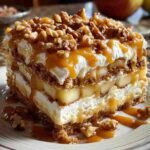 Caramel Apple Éclair Cake