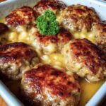 Cheesy Baked Meat Patties