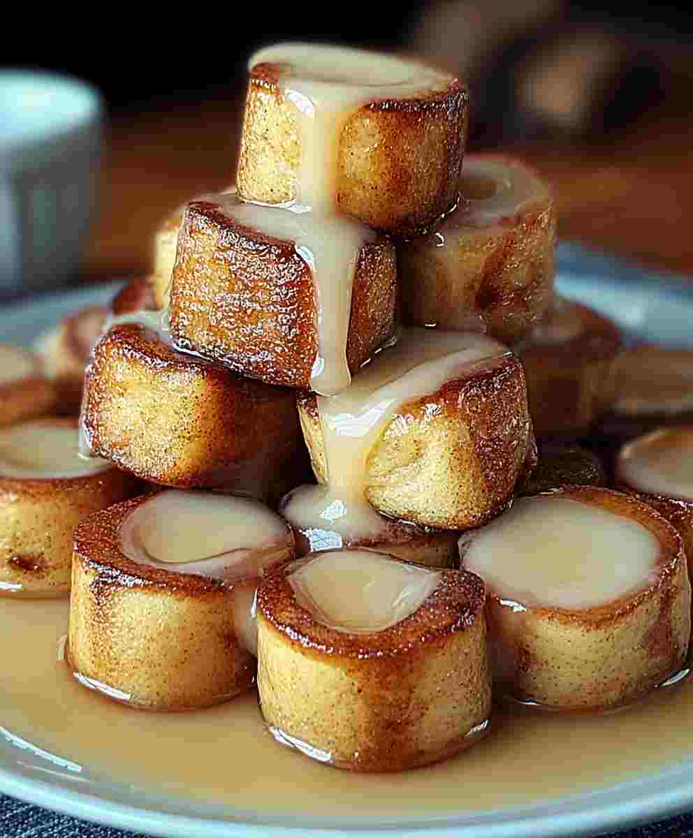 Cinnamon Roll French Toast Bites