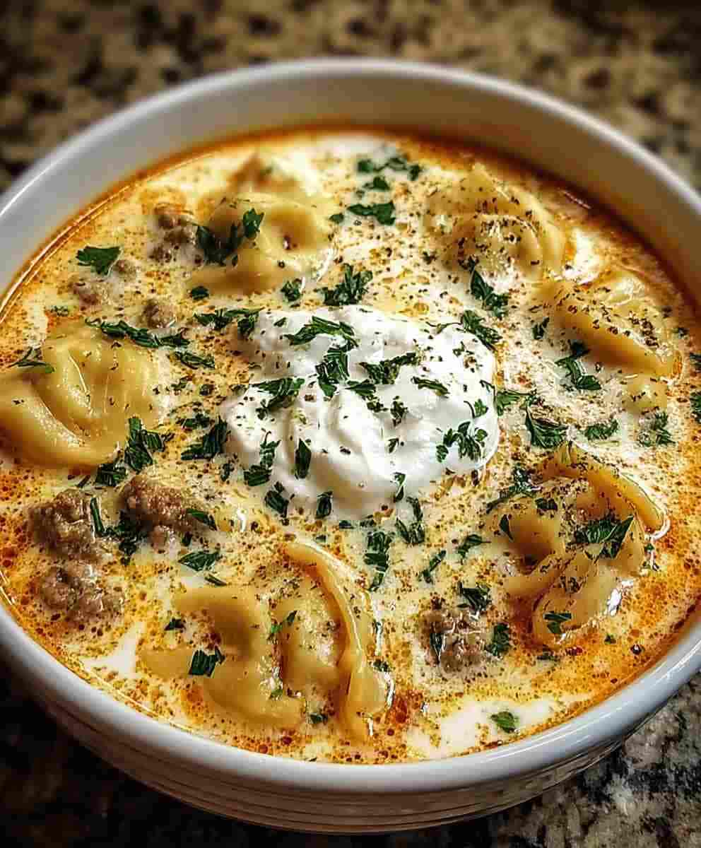 Creamy Alfredo Lasagna Soup