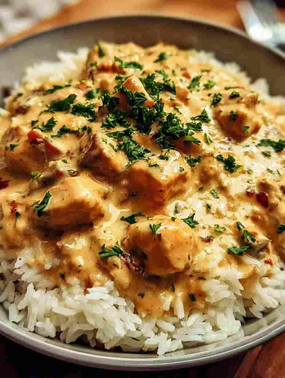 Creamy Smothered Chicken and Rice