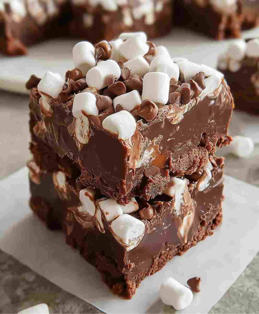Hot Chocolate Fudge Squares