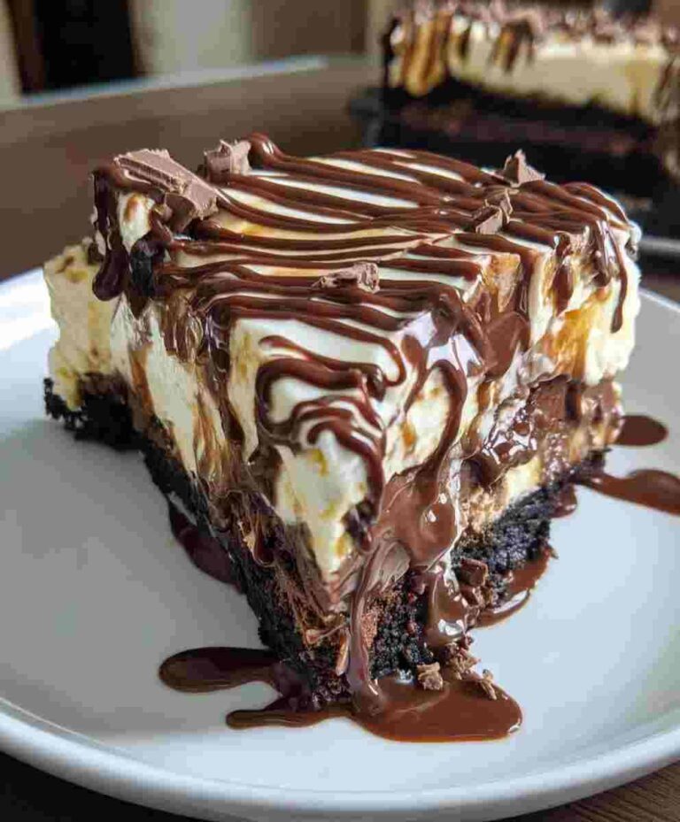 Hot Fudge Sundae Brownie Cheesecake