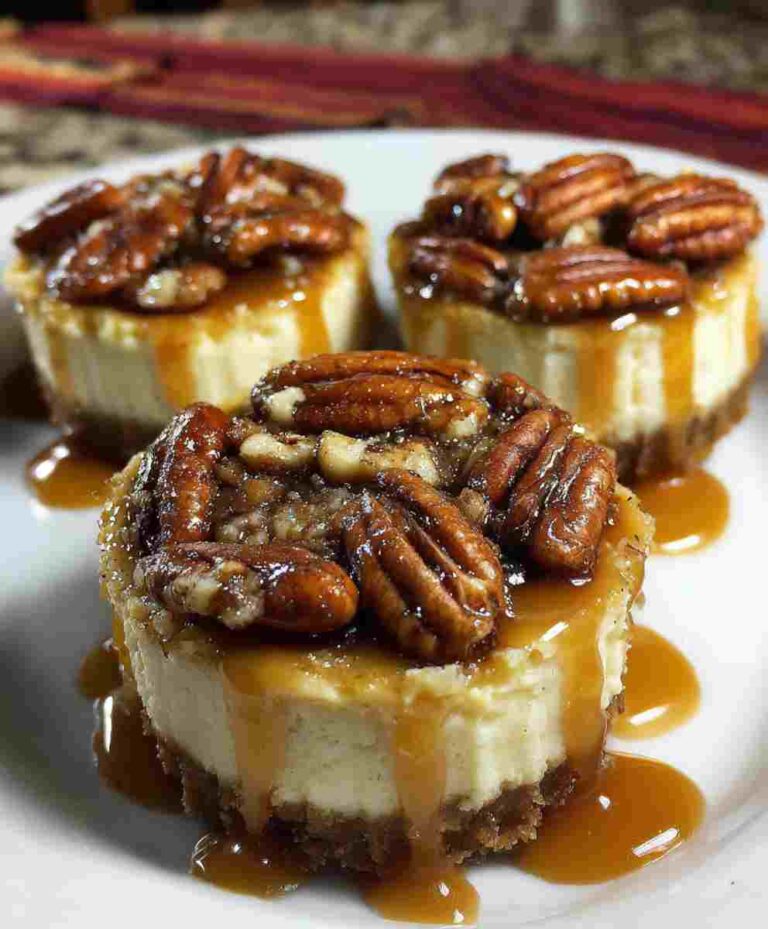 Mini Pecan Pie Cheesecakes