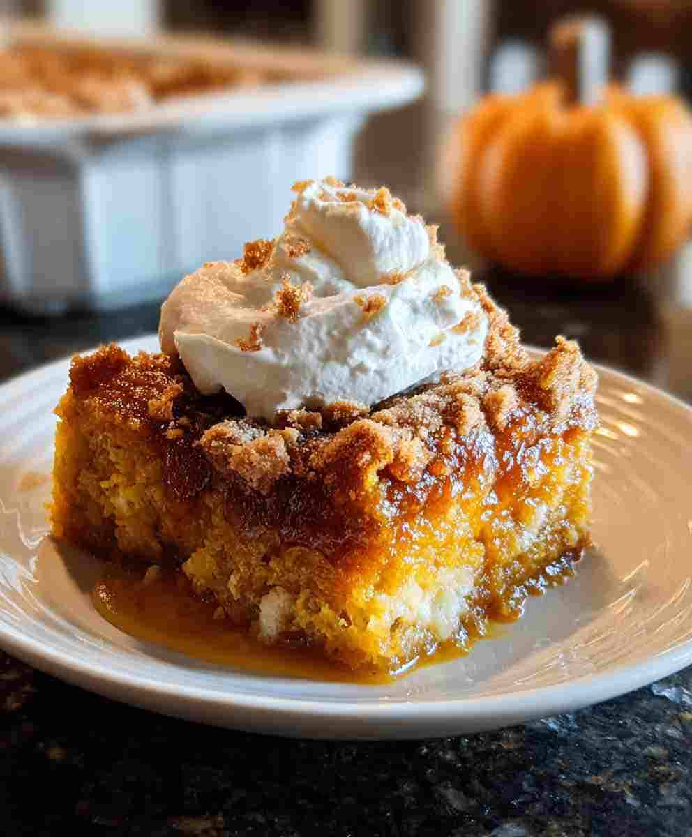 Pumpkin Dump Cake Recipe