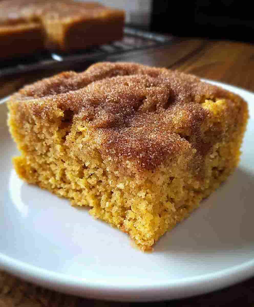 Pumpkin Snickerdoodle Snack Cake