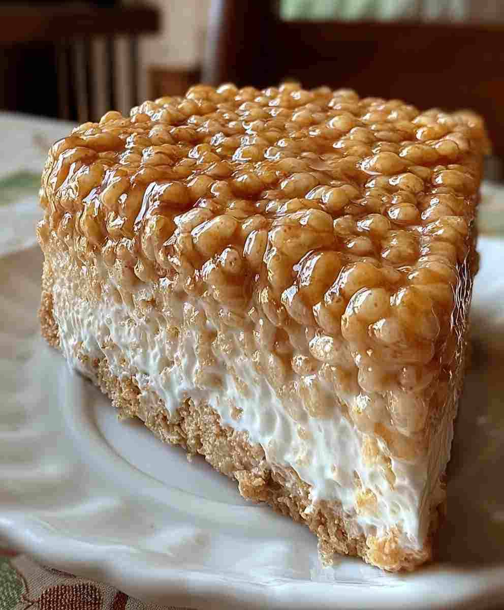 Rice Krispie Treat Cheesecake
