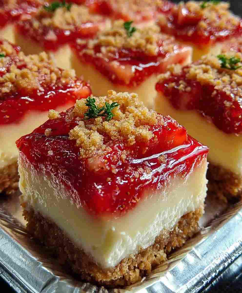 Strawberry Crunch Cheesecake Bites