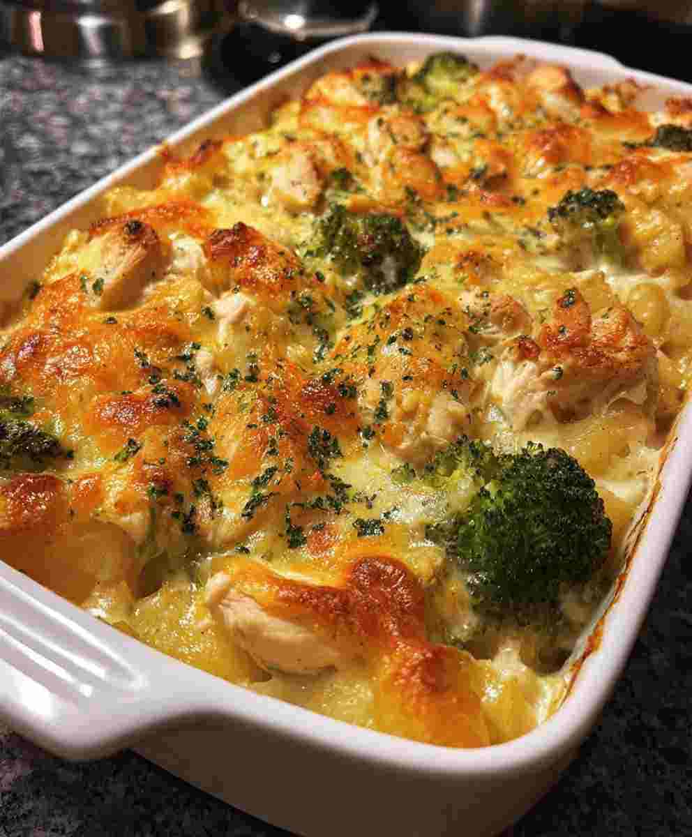 Baked Potato Chicken and Broccoli Casserole