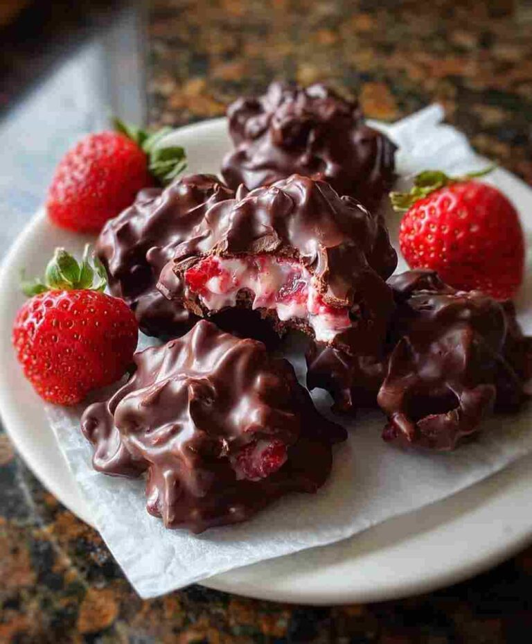 Chocolate Strawberry Yogurt Clusters