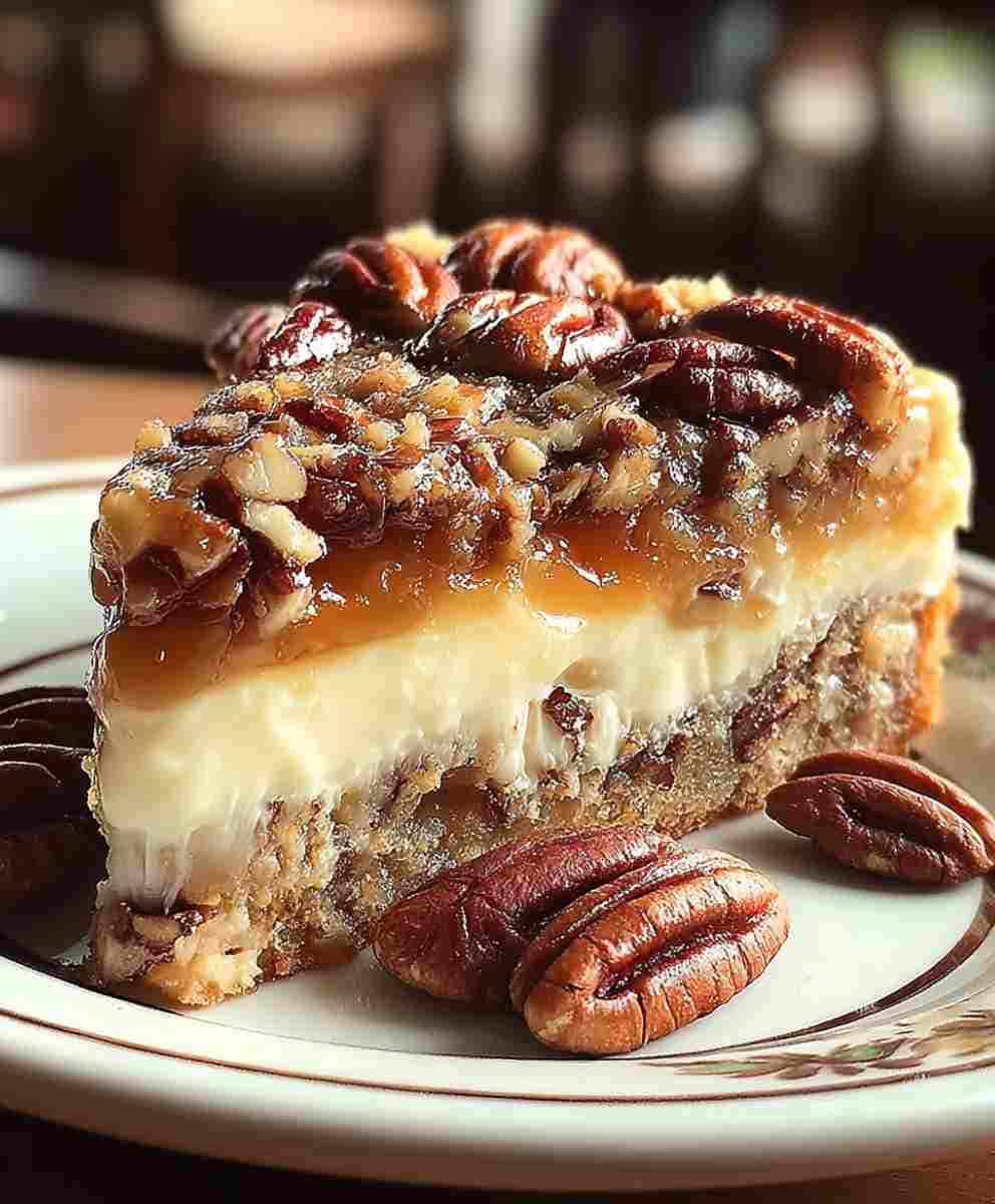 Christmas Gooey Butter Pecan Cake