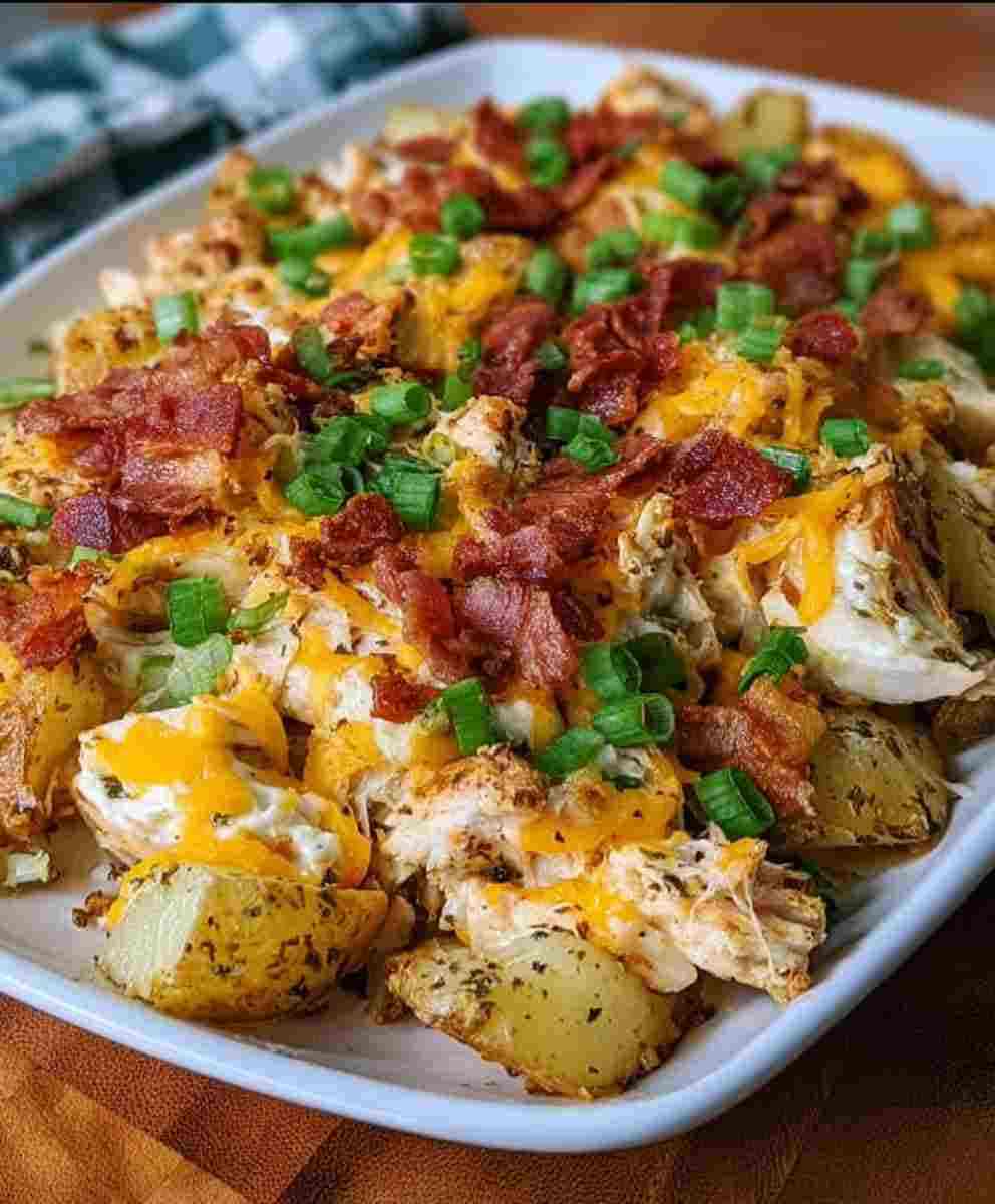 Loaded Potato Ranch Chicken Casserole