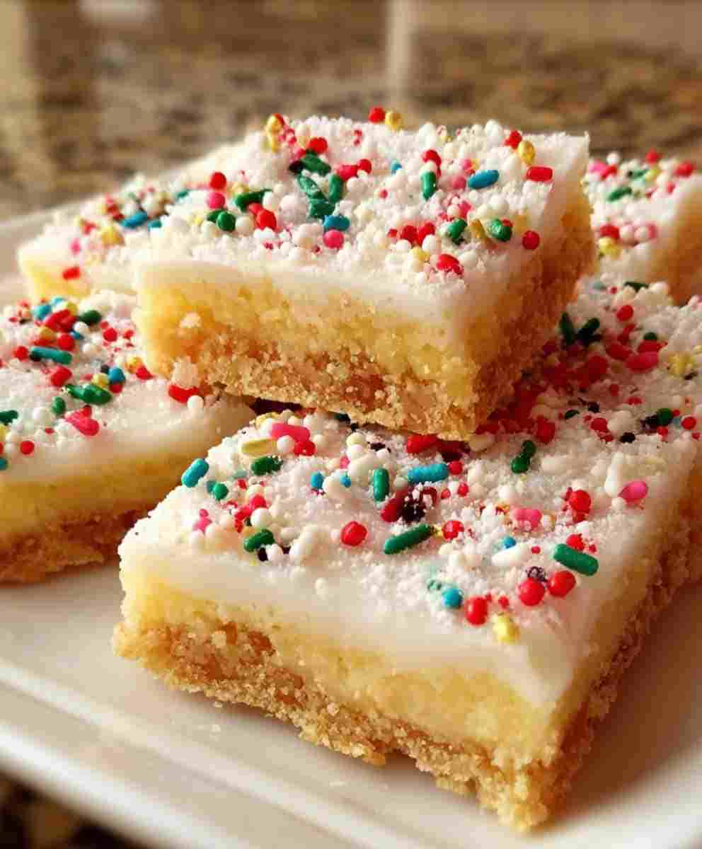 No Bake Sugar Cookie Bars