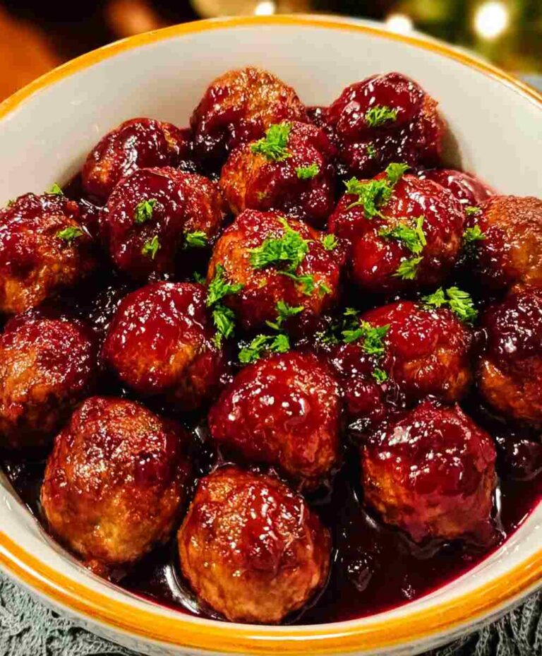 Quick and Easy Christmas Cranberry Meatballs