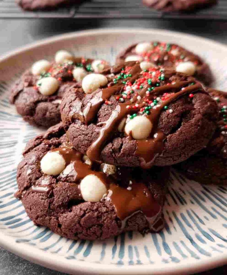Chewy Hot Cocoa Cookies