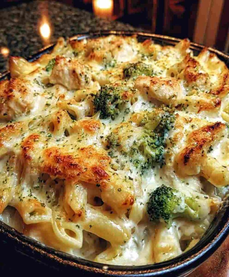 Chicken & Broccoli Alfredo Bake