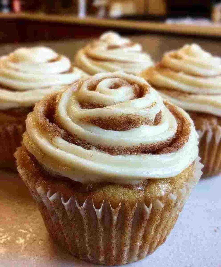 Cinnamon Roll Cupcakes