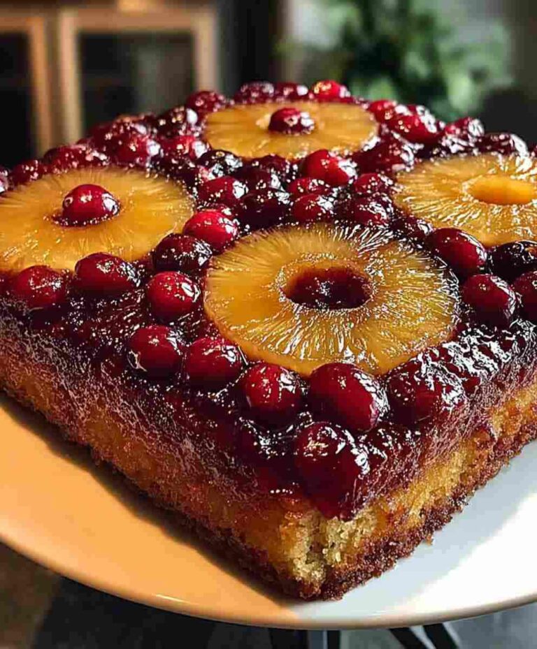 Cranberry Pineapple Upside-Down Cake