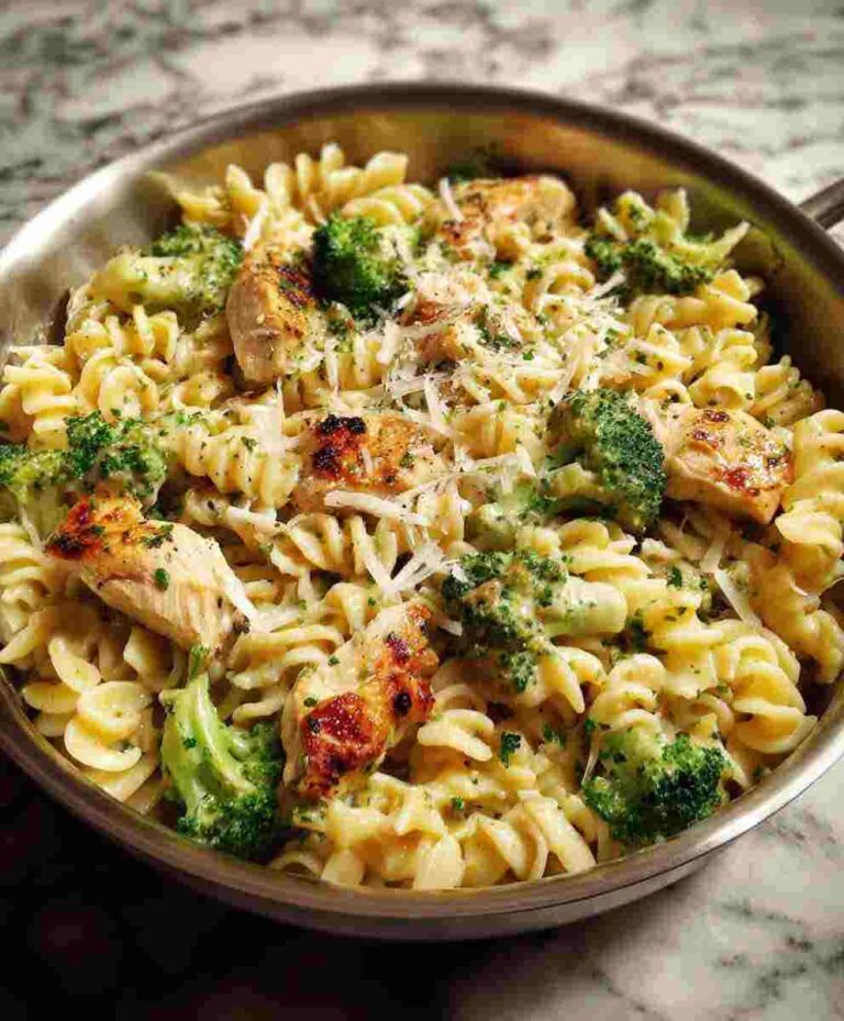 Creamy Rotisserie Chicken Broccoli Pasta