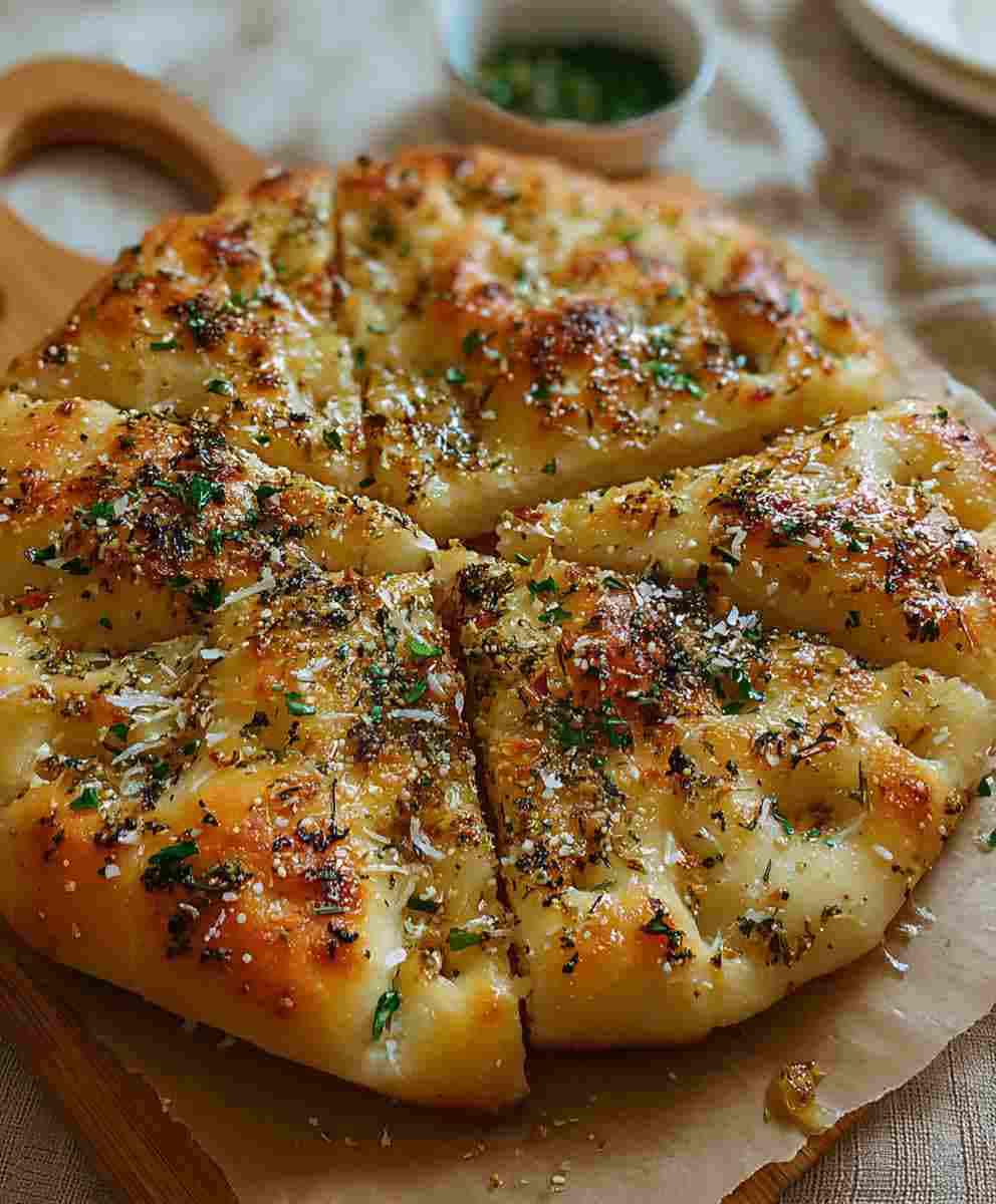 Garlic Parmesan Focaccia Bread