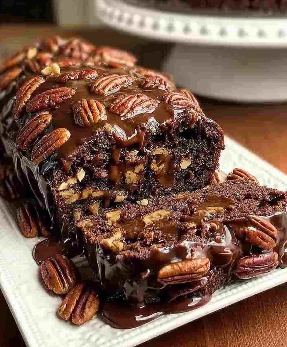 Gooey Chocolate Pecan Cake