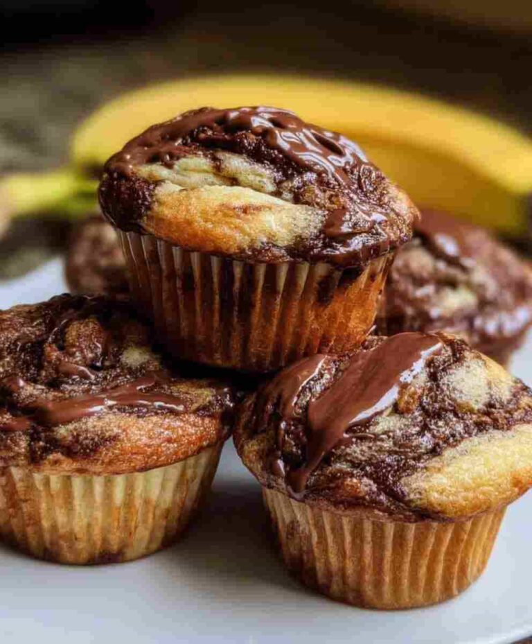 Nutella Banana Swirl Muffins