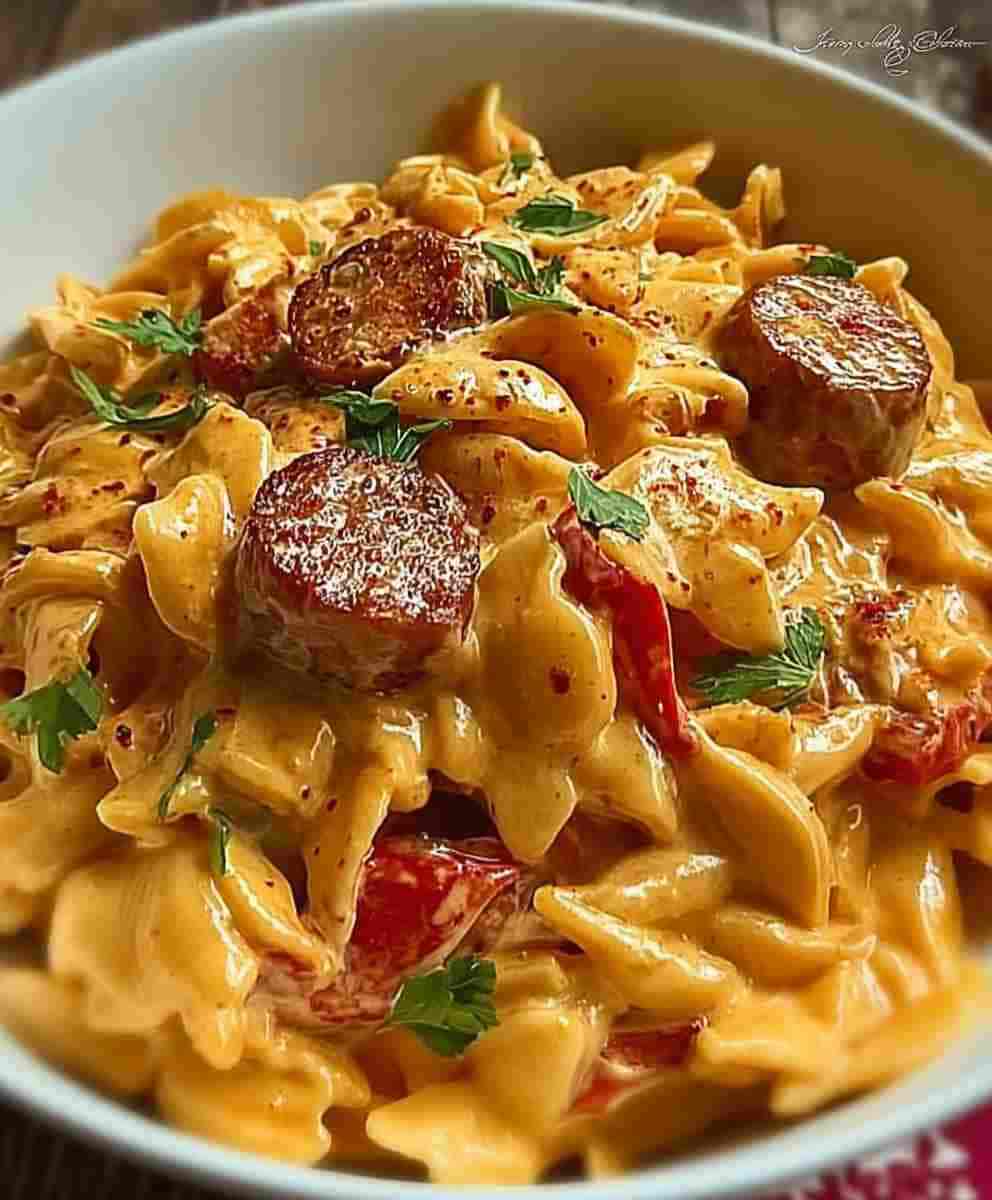 One-Pot Creamy Cajun Sausage Pasta