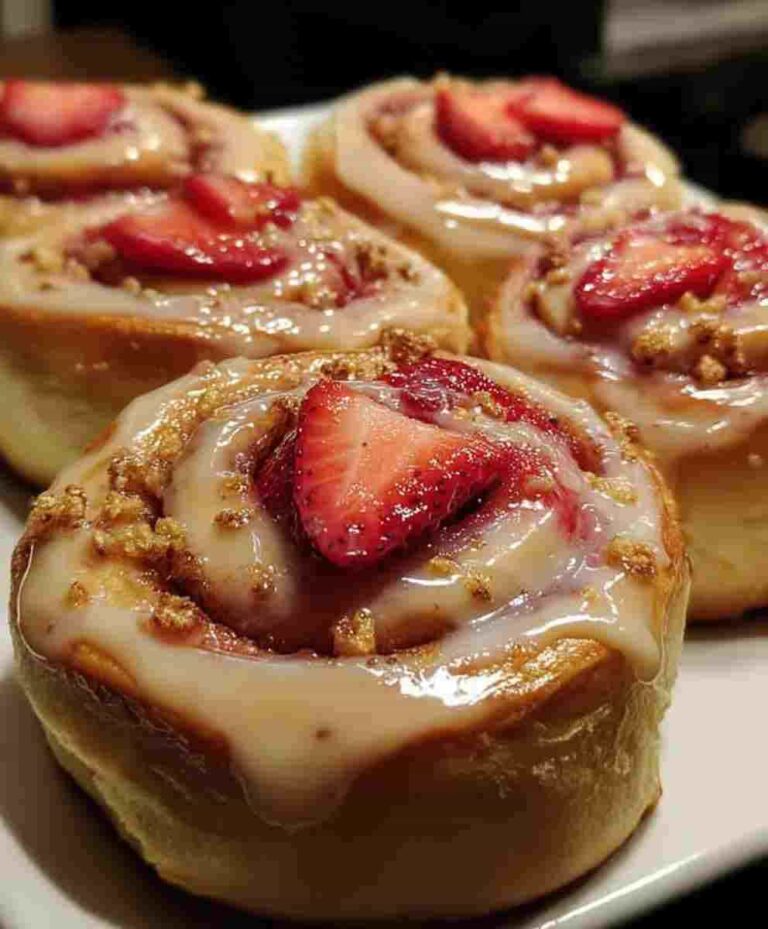 Strawberry Cheesecake Cinnabon Rolls