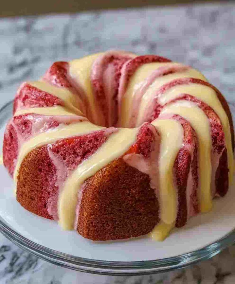 Strawberry Milkshake Pound Cake