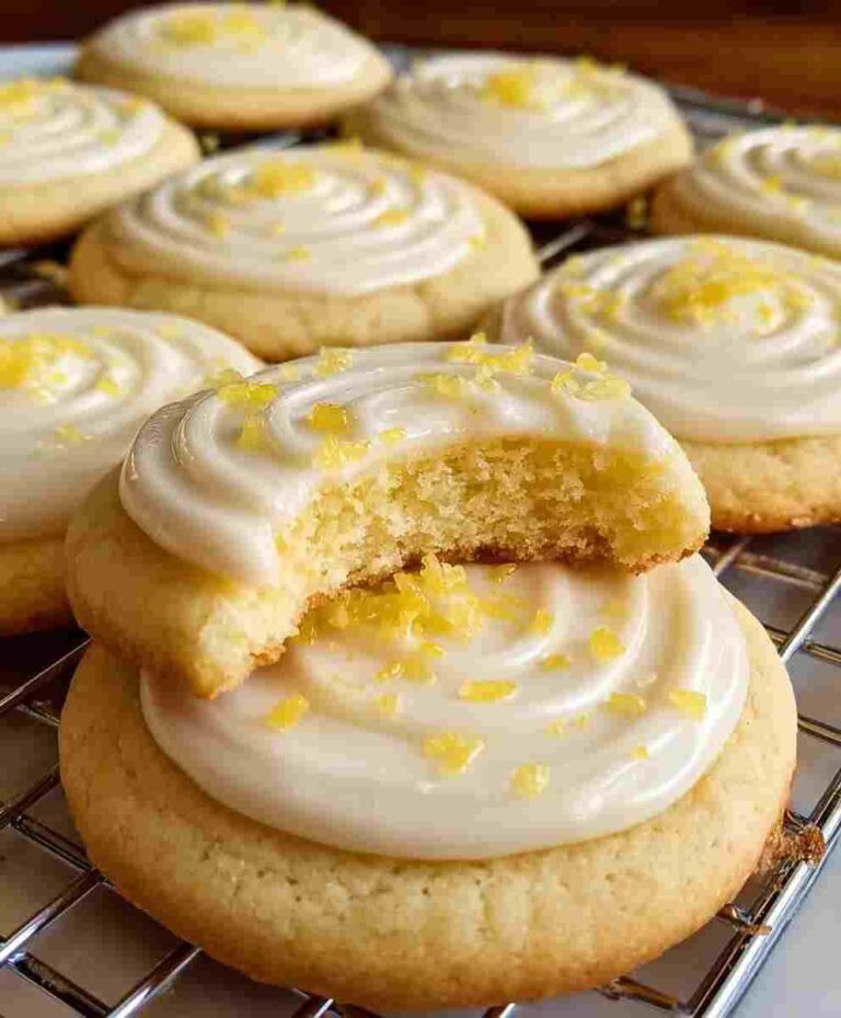 Zesty Lemon Frosted Cookies