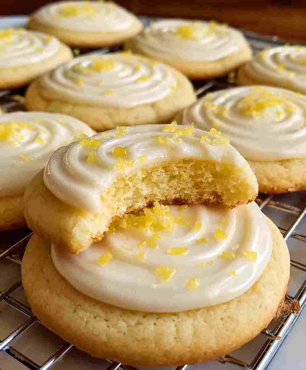 Zesty Lemon Frosted Cookies