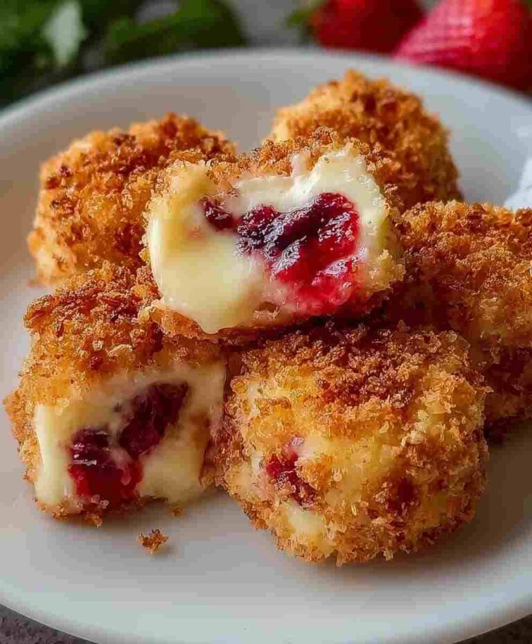 Strawberry Crunch Cheesecake Bites